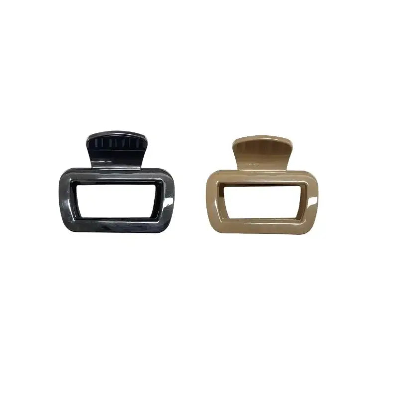 Zwei flexible silikon-haarklammern in schwarz und beige ideal für besondere anlässe online bestellen