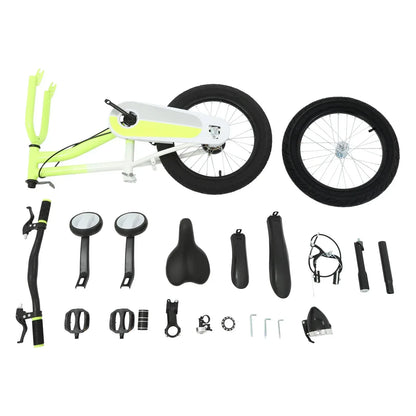 Kinderfahrrad 16 Zoll mit LED-Licht & Stützrädern – Höhenverstellbar für Kinder 5-8 Jahre, bis 60 kg belastbar - FUXLShop