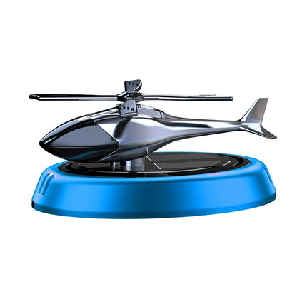 Solarbetriebener Rotationshubschrauber, Solar-Aromatherapie, Auto-Lufterfrischer, Legierung + ABS, Holzduft, Auto-Aroma-Diffusor - FUXL-Shopify 