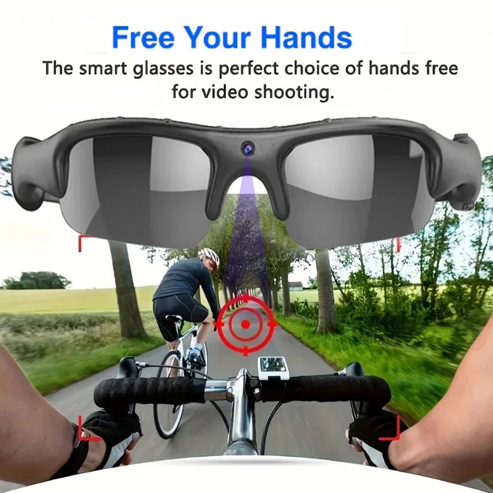HD 1080P WIFI Polarisierte Linse Sport Sonnenbrille Mit Kamera Funktion Outdoor Motorrad Fahren Sonnenbrille Kamera Audio Aufnahme