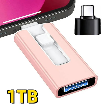 4-in-1 USB-Stick für iPhone, iPad, Android & PC – USB 3.0, 256 GB bis 2 TB