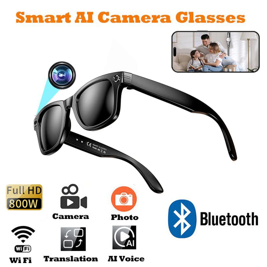 Neue 800 W Pixel Smart Brille mit AI Kamera Mikrokamera Fotografie Videoaufzeichnung Sprachanruf Übersetzung Gradient Sonnenbrille