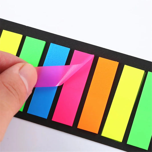 200 Blatt Farbe Haft notizen Notizblock Notizen Index transparente Post Aufkleber Lesezeichen Notizblock Schul büro Briefpapier Lieferungen