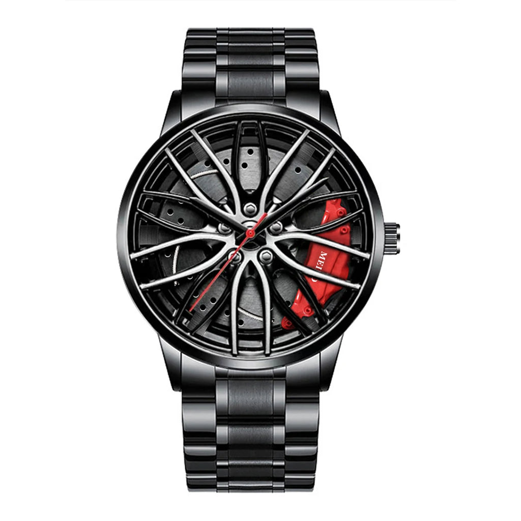 Herren Quarzuhr mit Edelstahlband – Modische Sportuhr 40mm Zifferblatt – FUXLShop