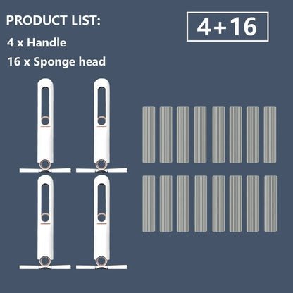 8/24Pcs Mini Squeeze Mop Mini Mopp Schreibtisch Küche Auto Sauber Werkzeuge Mops mit Selbst-quetschen Falten hause Reinigung Boden Waschen Mops - FUXL-Shopify 