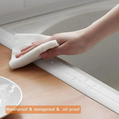 Selbstklebendes PVC-Dichtungsband 3,2m – Wasserdicht für Bad, Dusche & Küche