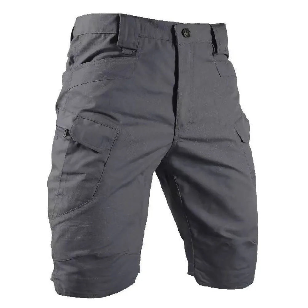 Urban Military Tactical Shorts für Herren, wasserdicht, verschleißfest, Cargo-Shorts für den Außenbereich, schnell trocknend, mehrere Taschen, Übergröße, Wanderhose