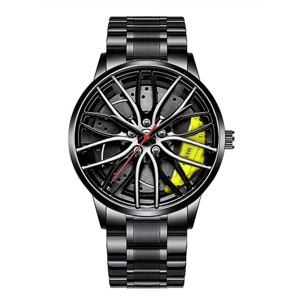 Herren Quarzuhr mit Edelstahlband – Modische Sportuhr 40mm Zifferblatt – FUXLShop