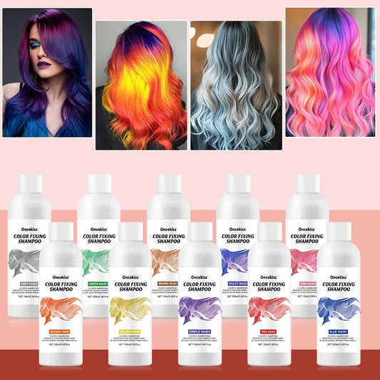 Farbglanz-Shampoo – Unsichtbare Pflege für semi-permanente Colorationen, schützt Kopfhaut & fixiert die Farbe mit reichhaltigem Schaum