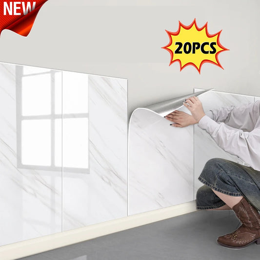 Wasserdichte Wandaufkleber 30×30 cm – 5–20 Stück selbstklebende Wandpaneele für Küche, Schlafzimmer & Wohnzimmer – Dekorfolie für Zuhause
