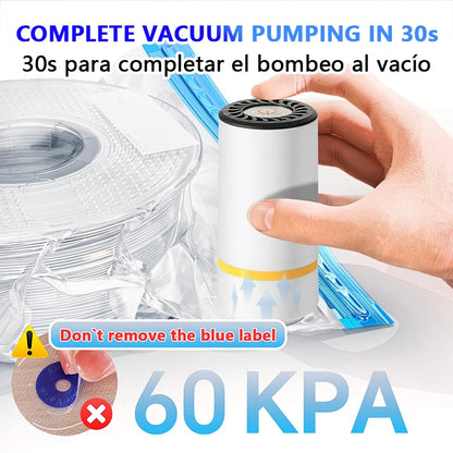Filament-Vakuum-Aufbewahrungsbeutel mit Hand-/Elektropumpe, 3D-Drucker-Zubehör, für PLA ABS PETG Nylon TPU ASA Filament trocken halten - FUXL-Shopify 