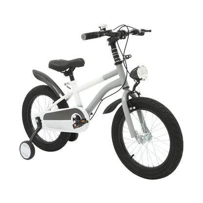 Kinderfahrrad 16 Zoll mit LED-Licht & Stützrädern – Höhenverstellbar für Kinder 5-8 Jahre, bis 60 kg belastbar - FUXLShop