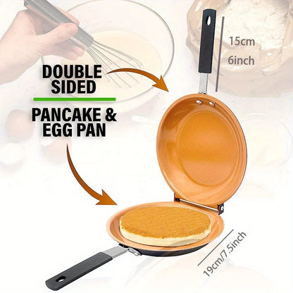 Doppelseitige Anti-Haft Pfanne – Klappbar für Pancakes & Eier - FUXL-Shopify 
