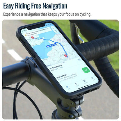 Fahrrad-Telefonhalterung – Universelle Aluminium-Klemme mit Schnellverschluss für MTB & Rennrad, Vorbau-Montage, kompatibel mit iPhone & Android