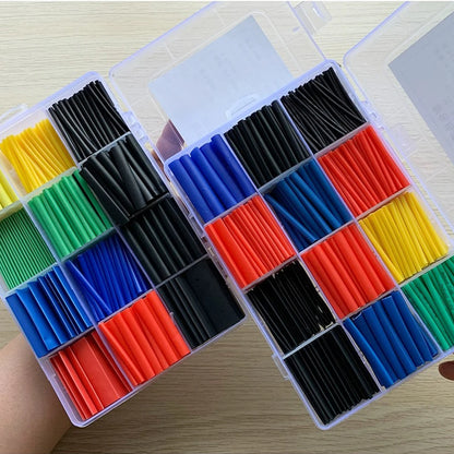 Schrumpfschlauch, thermobeständiges Rohr, Schrumpfverpackungsset, elektrischer Anschluss, Draht, Kabel, Isolierung, ummantelter Schutz - FUXL-Shopify 