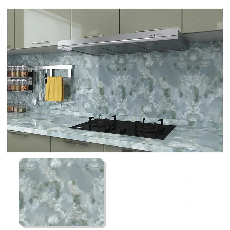 Wasserdichte Marmor Vinylfolie 60cm - Selbstklebende Tapete für Bad & Küche - FUXLShop