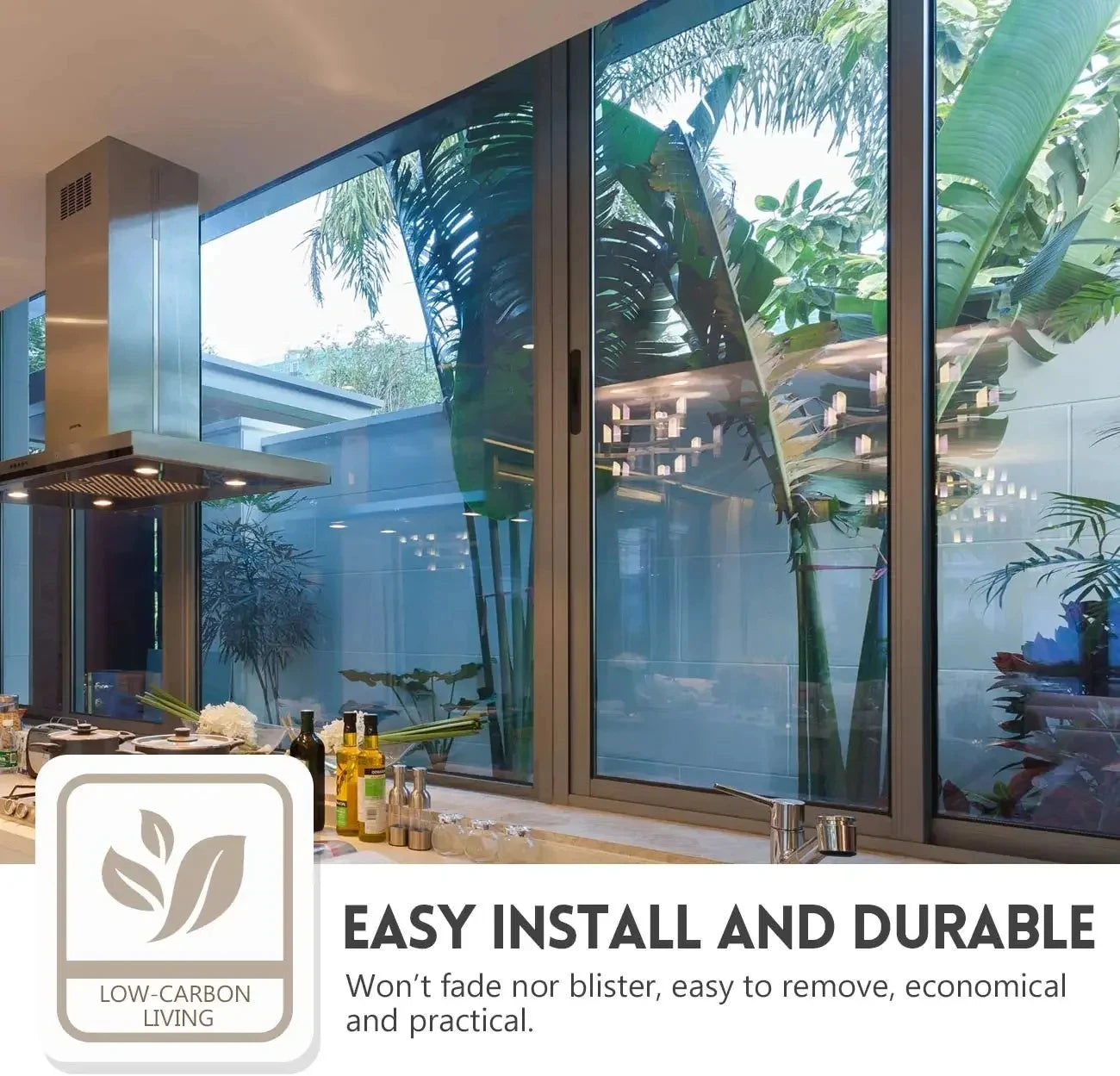 Fenster-Sichtschutzfolie 60–90 cm – Einweg-Spiegelfolie aus Vinyl, nicht klebend, Anti-Look & UV-Schutz – Glasaufkleber als Rolle für Zuhause & Büro