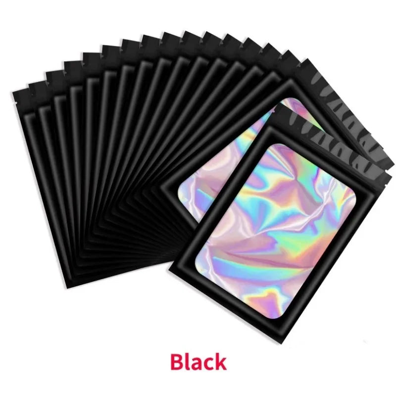 FUXL 50 Stück Wiederverschließbare Alufolie & Mylar Beutel – Frischhaltebeutel für Lebensmittel, Schmuck & Mehr - FUXL-Shopify 