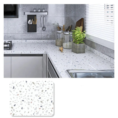 Wasserdichte Marmor Vinylfolie 60cm - Selbstklebende Tapete für Bad & Küche