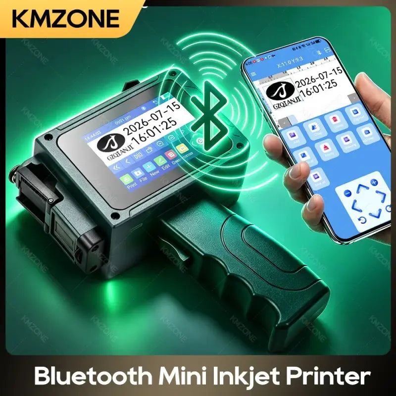 Tintenstrahldrucker - Tintenstrahldrucker – Tragbarer Mini – Bluetooth Handheld Codierer für Verfallsdatum, Chargennummer & Logo | FUXLShop