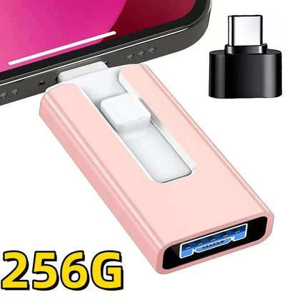 4-in-1 USB-Stick für iPhone, iPad, Android & PC – USB 3.0, 256 GB bis 2 TB