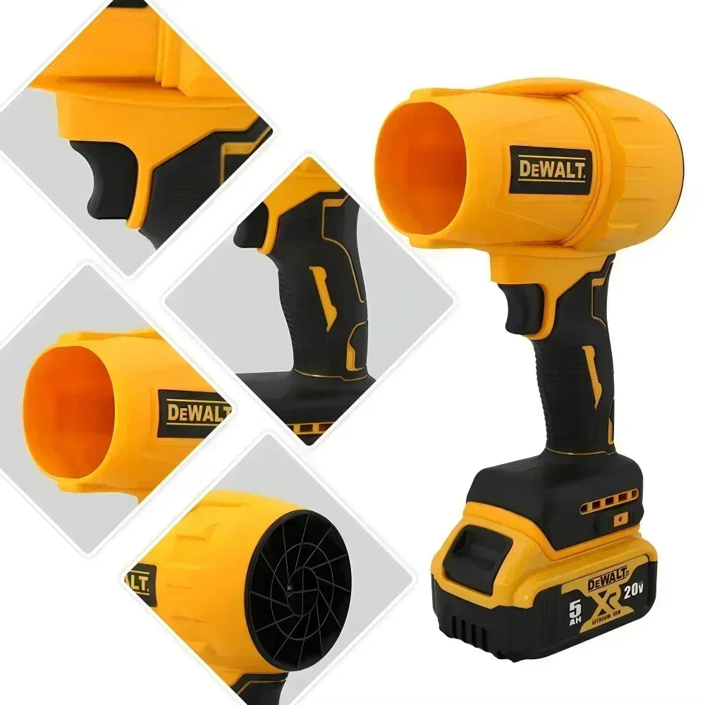 Dewalt 30000 U/min Bürstenluft-Haartrockner, kabelloser Turbo-Lüfter, handgewalttätiger Lüftertrockner, 20 V, wiederaufladbares Staubentfernungswerkzeug