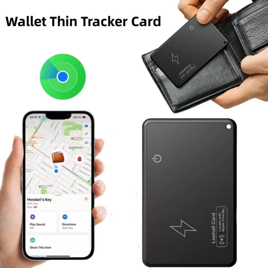 Neue kabellose Lade verfolgung Standort Brieftasche Tracker Karte wasserdichte GPS-Locator Arbeit mit Apple finden meine App Bluetooth-Tracker - FUXL-Shopify 