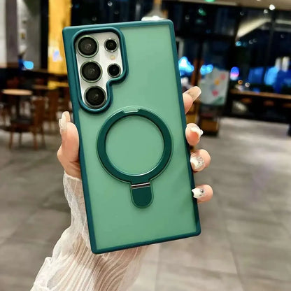 Magnetische Metal Ring Stand Hülle für Samsung Galaxy S25 - FUXL-Shopify 