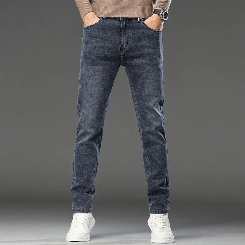 Herren Slim Fit Jeans Straight Leg - Business Casual Denim - FUXLShop