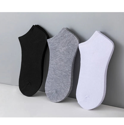 5 Pairs of Women's/men's Boat Socks Invisible Low Cut Anti Slip Summer No Show Ankle Socks Solid Color Casual Breathable - FUXL-Shopify 