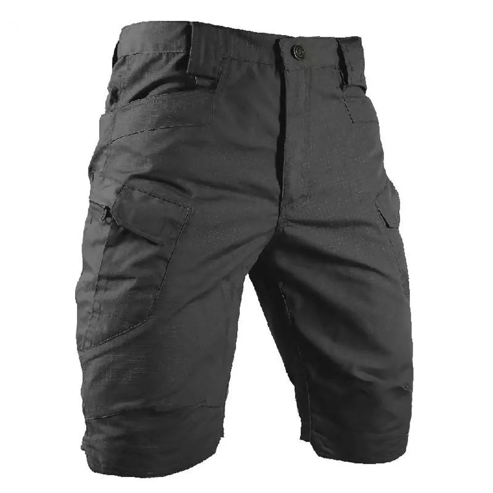 Urban Military Tactical Shorts für Herren, wasserdicht, verschleißfest, Cargo-Shorts für den Außenbereich, schnell trocknend, mehrere Taschen, Übergröße, Wanderhose