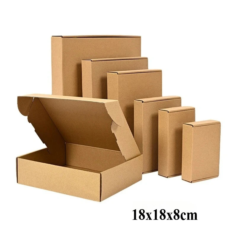 20 Stück Versandkartons aus Wellpappe, für Versandtaschen, braune Versandkartons aus Wellpappe, Versandkarton