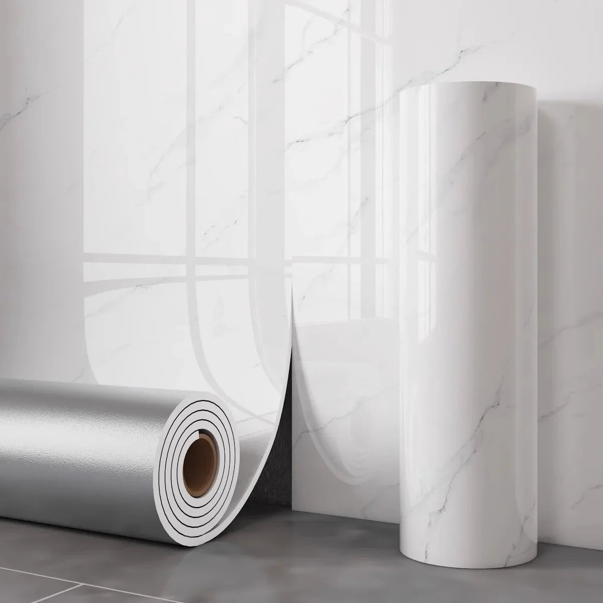 XEP Schaumstoff-Marmorimitat, selbstklebende Tapete, Dekor, Badezimmer, Schrank, Arbeitsplatte, Kontaktpapier, PVC, wasserdichte Wandaufkleber