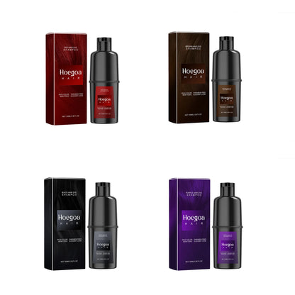 DIY Sofort-Haarfärbe-Shampoo – Natürliche Schwarzfärbung, repariert graues & weißes Haar, sanft & reizfrei für Männer und Frauen