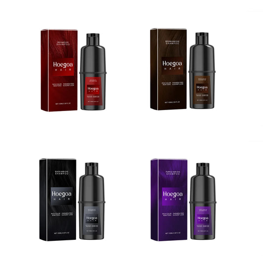 DIY Sofort-Haarfärbe-Shampoo – Natürliche Schwarzfärbung, repariert graues & weißes Haar, sanft & reizfrei für Männer und Frauen