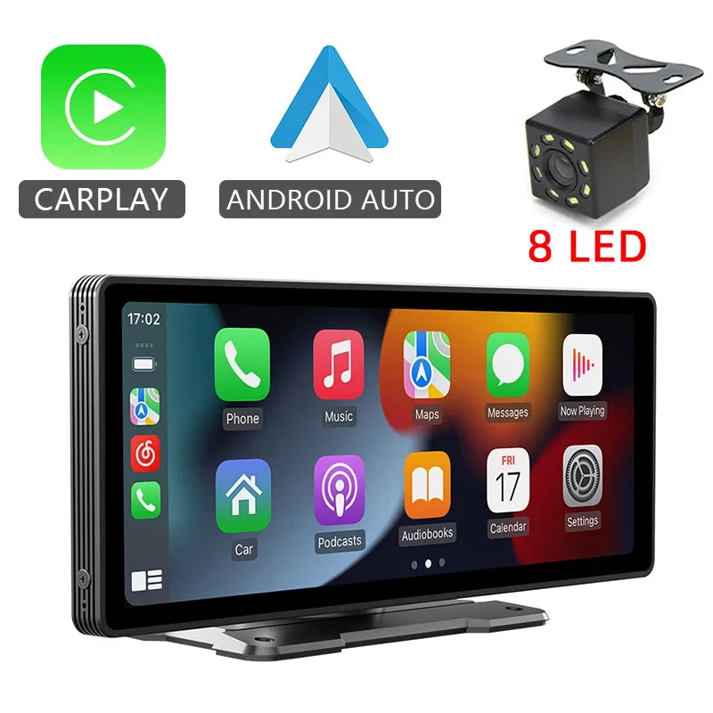 10,26 "Auto Spiegel Radio Multimedia Video Player Universal Wireless Carplay Android Auto Bildschirm Mit Bluetooth AUX USB