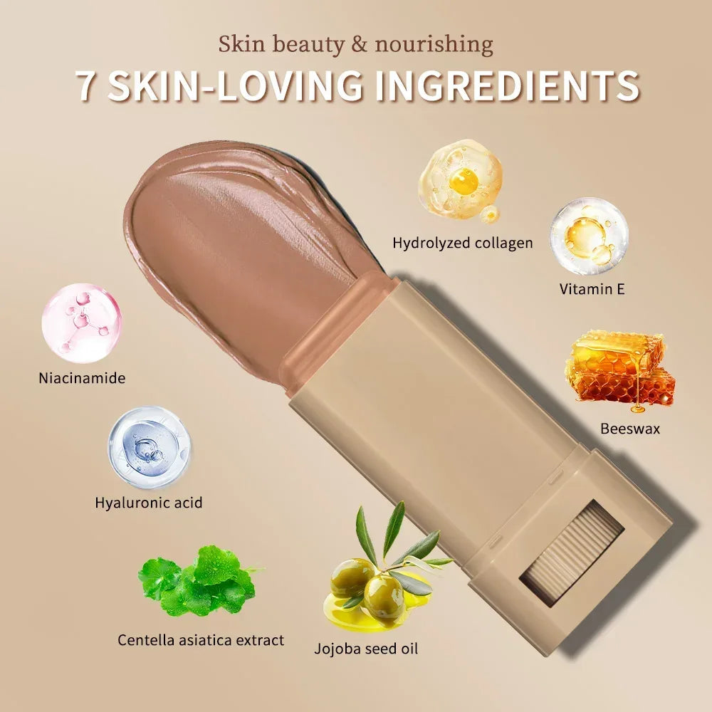 Kontur Stick Wasserfest – Getönte Foundation Stick Gesicht Make-up Balsam - FUXLShop