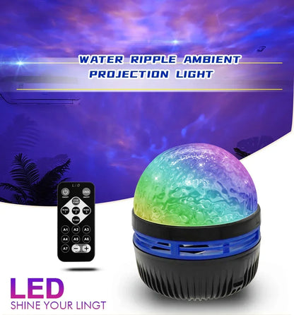 LED-Galaxie Projektor Licht mehrfarbige Fernbedienung für Schlafzimmer Dekoration Weihnachts stern Projektor Nachtlicht Neujahrs geschenk - FUXL-Shopify 