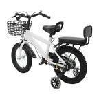 Kinderfahrrad 14 Zoll mit Korb & Rückenlehne – Höhenverstellbar, Stützräder, bis 60 kg belastbar für Kinder 3-7 Jahre - FUXLShop