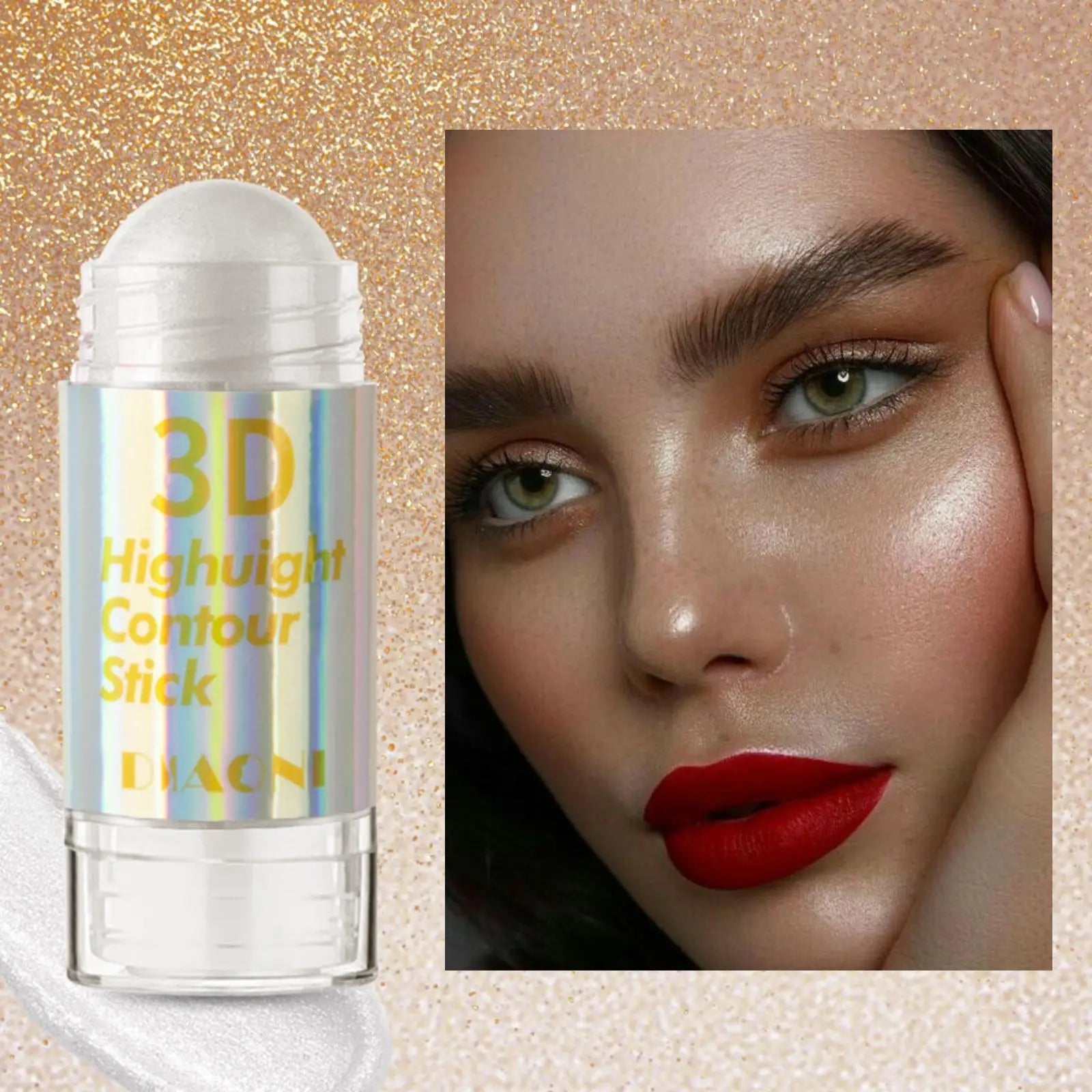 6 farben 3D Gesicht Erhellen Highlighter Bar Kosmetische Gesicht Kontur Bronzer Schimmer Highlighter Stick Concealer Creme Make-Up-tool - FUXL-Shopify 