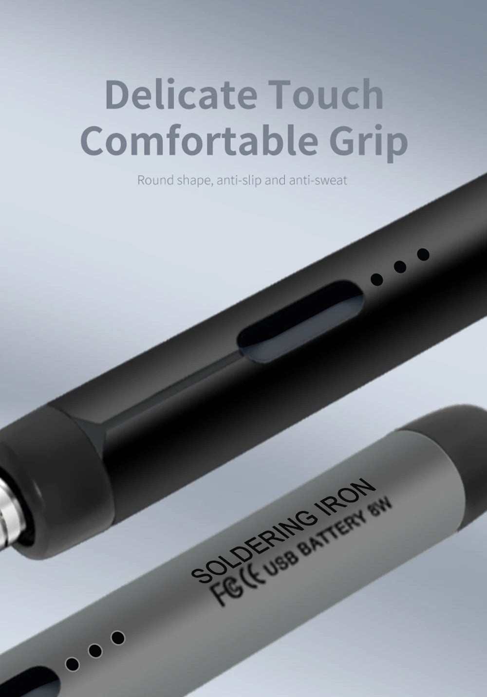 USB-Lötkolben Mini-Lötkolben-Set, tragbar, für den Haushalt, Typ-C-Schnittstelle, 800 mAh Akku, einstellbare Temperatur - FUXL-Shopify 