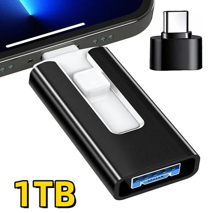 4-in-1 USB-Stick für iPhone, iPad, Android & PC – USB 3.0, 256 GB bis 2 TB