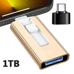 4-in-1 OTG USB 3.0 Flash Drive 1TB Gold – Speicherstick für iPhone & Android