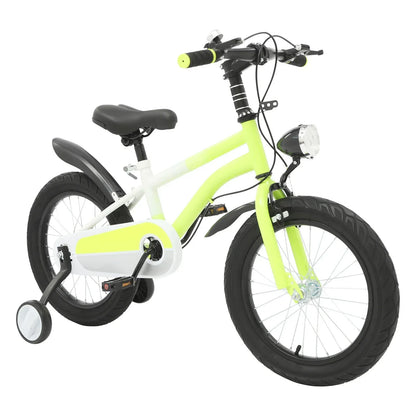 Kinderfahrrad 16 Zoll mit LED-Licht & Stützrädern – Höhenverstellbar für Kinder 5-8 Jahre, bis 60 kg belastbar - FUXLShop