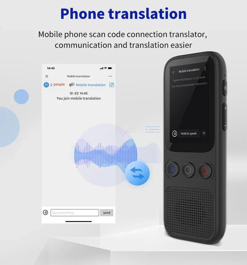 Sprachübersetzer S80 – 138 Sprachen, WiFi & Offline, Fotoübersetzung, Touchscreen