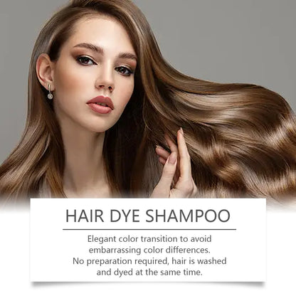 DIY Sofort-Haarfärbe-Shampoo – Natürliche Schwarzfärbung, repariert graues & weißes Haar, sanft & reizfrei für Männer und Frauen