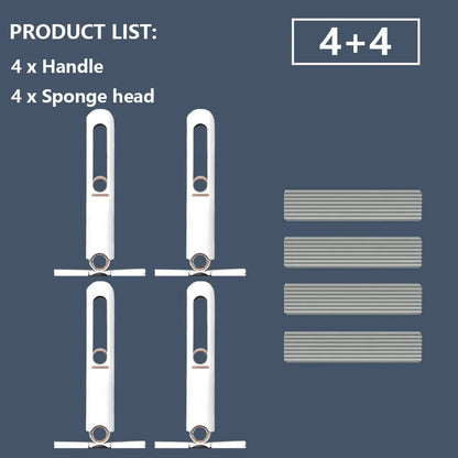 8/24Pcs Mini Squeeze Mop Mini Mopp Schreibtisch Küche Auto Sauber Werkzeuge Mops mit Selbst-quetschen Falten hause Reinigung Boden Waschen Mops - FUXL-Shopify 