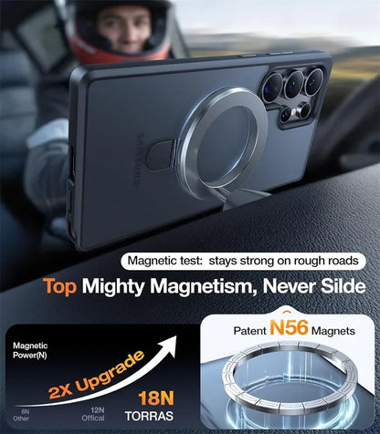 Magnetische Metal Ring Stand Hülle für Samsung Galaxy S25 - FUXL-Shopify 