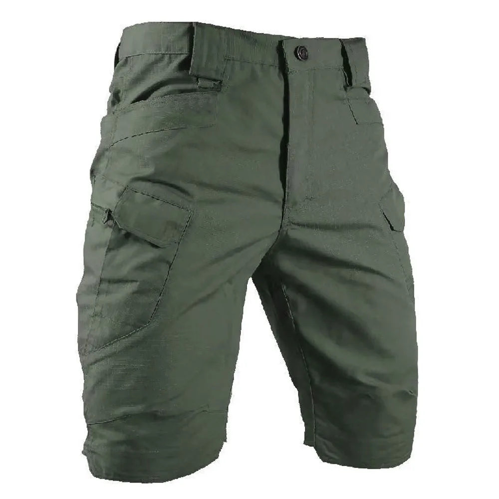 Urban Military Tactical Shorts für Herren, wasserdicht, verschleißfest, Cargo-Shorts für den Außenbereich, schnell trocknend, mehrere Taschen, Übergröße, Wanderhose