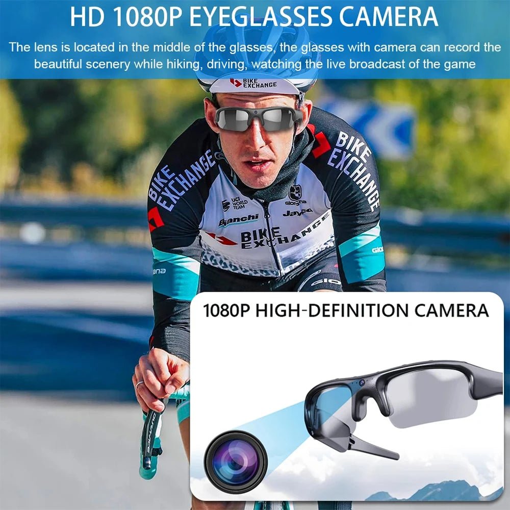 HD 1080P WIFI Polarisierte Linse Sport Sonnenbrille Mit Kamera Funktion Outdoor Motorrad Fahren Sonnenbrille Kamera Audio Aufnahme